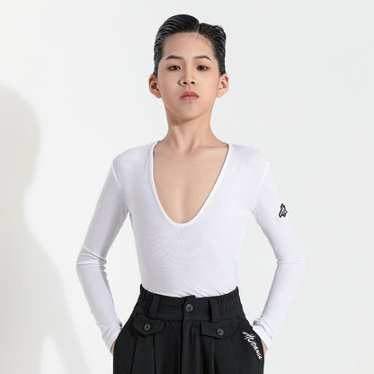 Giacca da ballo per ragazzi, abbigliamento da allenamento, maglietta a maniche lunghe HN5094