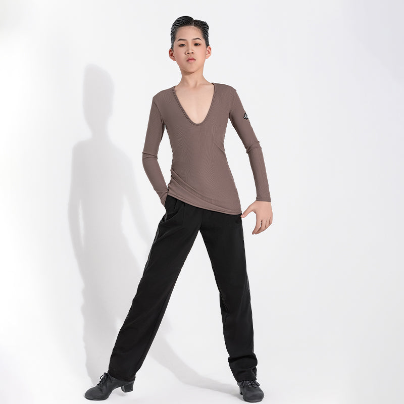 Giacca da ballo per ragazzi, abbigliamento da allenamento, maglietta a maniche lunghe HN5094